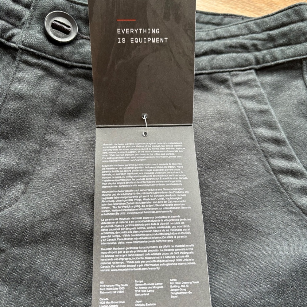 NWT- MOUNTAIN HARDWARE Women’s Storrie Lake EXS Pants, Size 8, Charcoal Grey - Picture 8 of 12